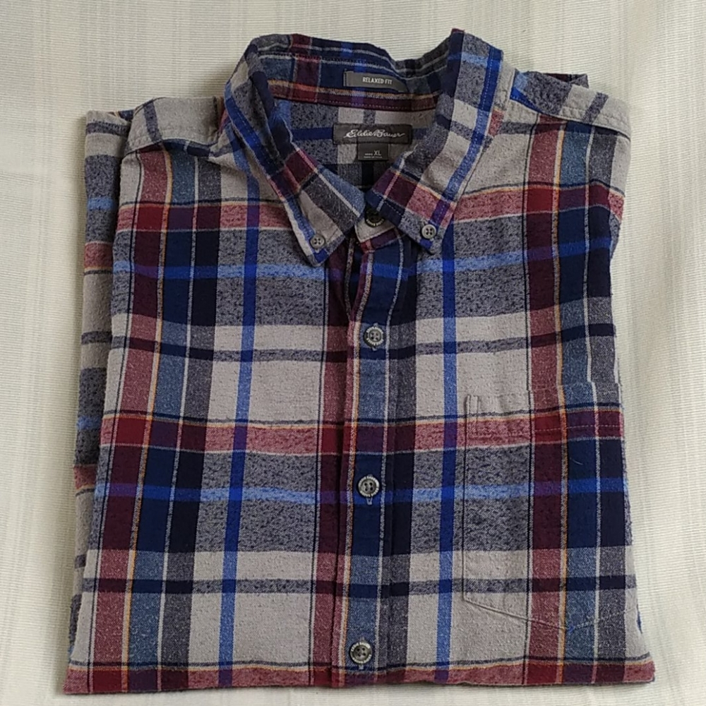 Eddie Bauer Men long sleeve shirt size XL